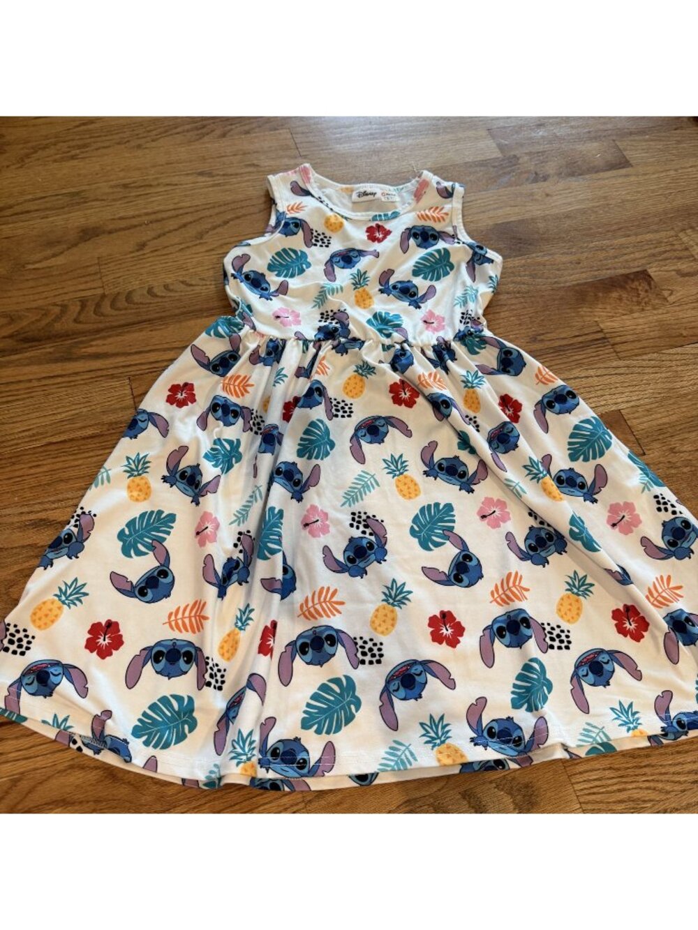 DISNEY GIRLS PAT PAT DRESS LILO AND STICH 6-7 YEARS